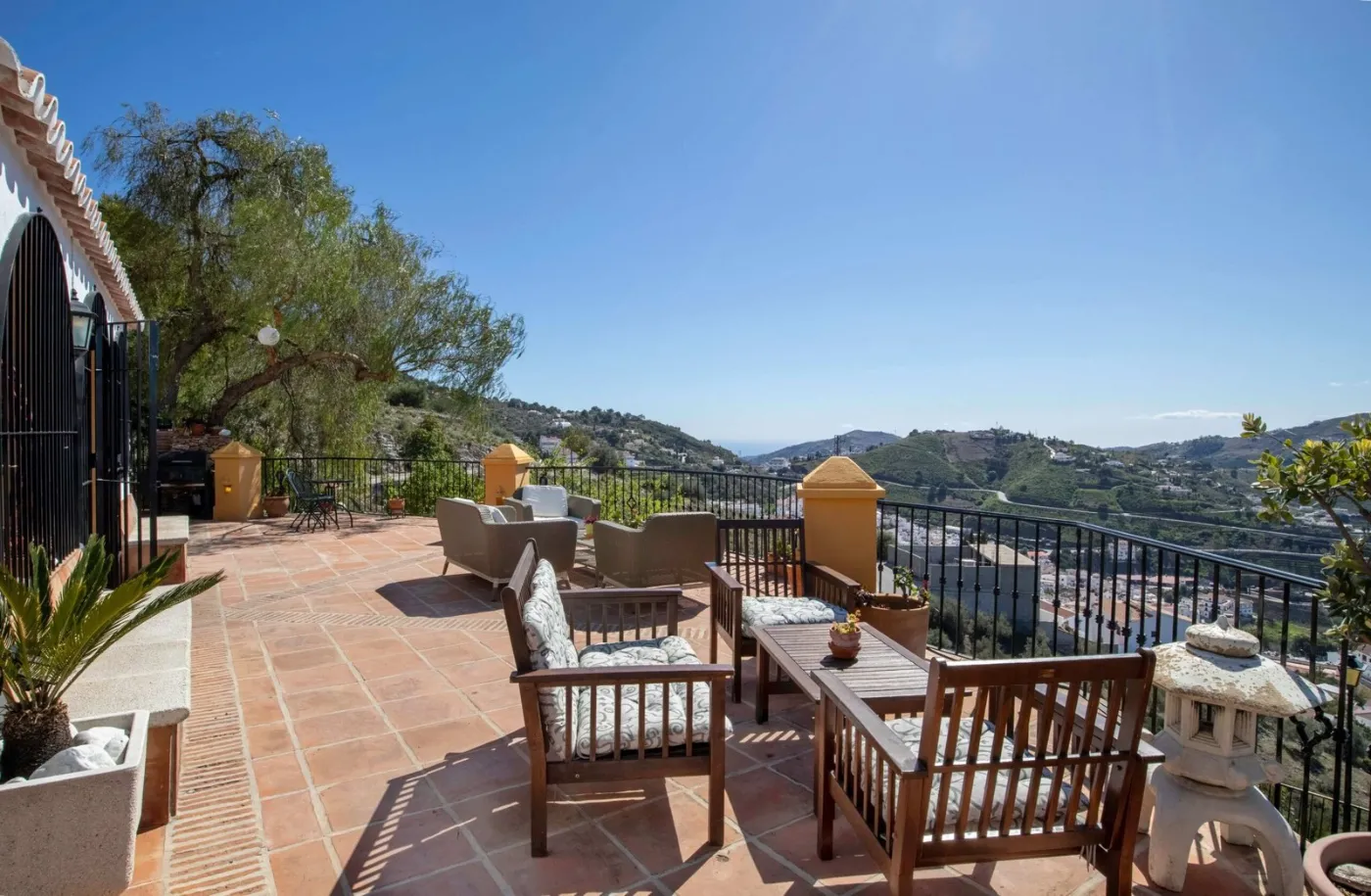 Terraza de una de las villas